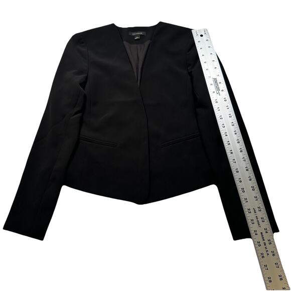 Ann Taylor Women’s Open Blazer Black Suit‎ Jacket Long Sleeve Size 2 (255) - Picture 6 of 7
